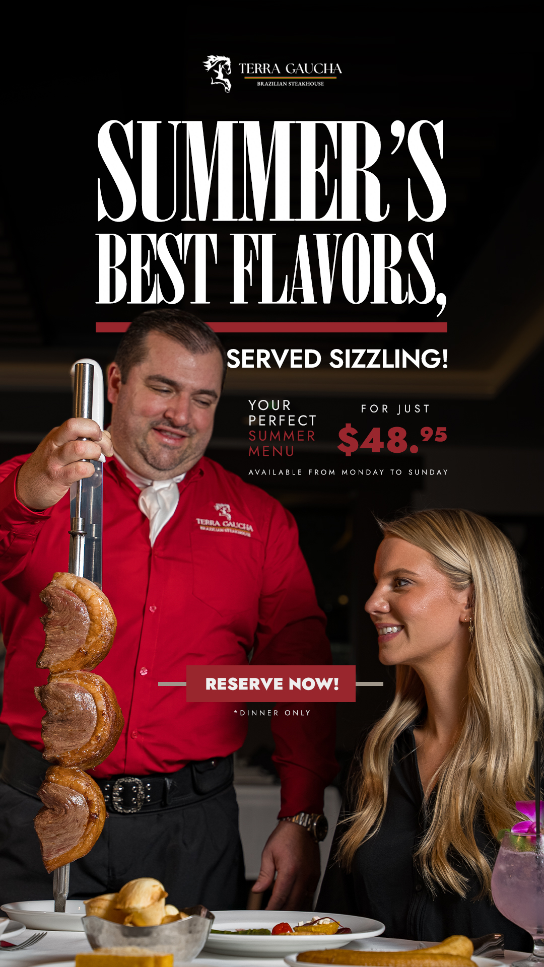 summer's best flavors promotion menu