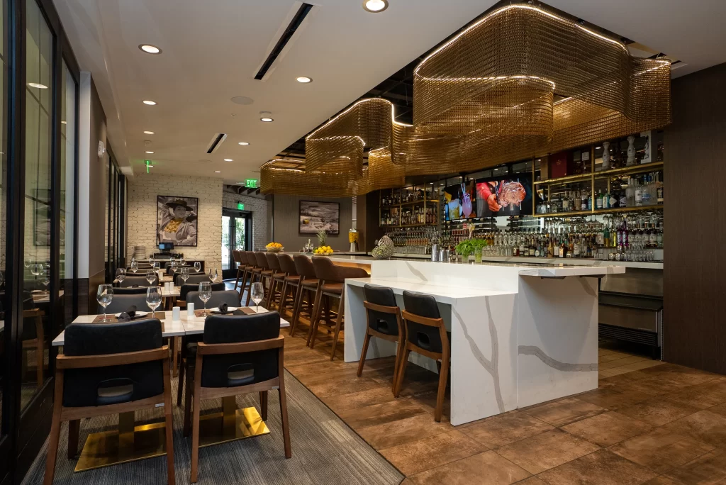 inside restaurant