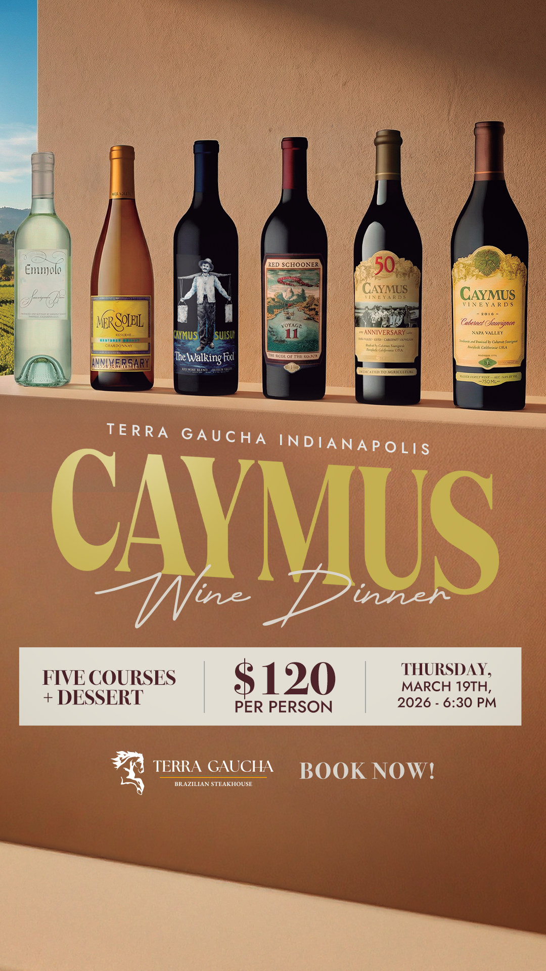 caymus wine dinner
